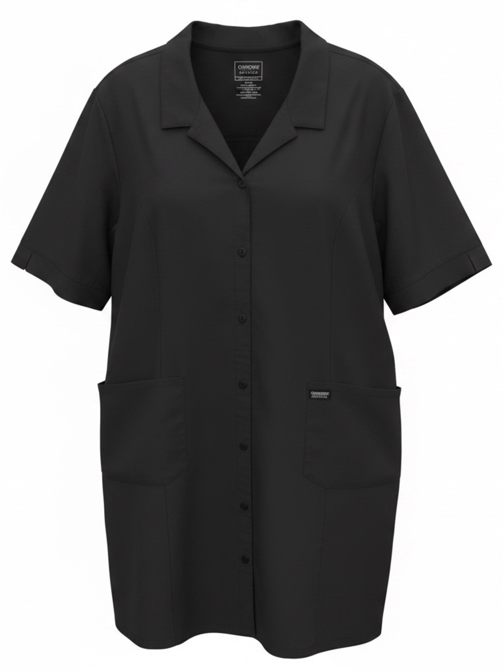 Cherokee Black V-Neck Workwear Scrub Dress